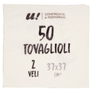 50 Tovaglioli 2 Veli Bianchi U! Confronta e Risparmia